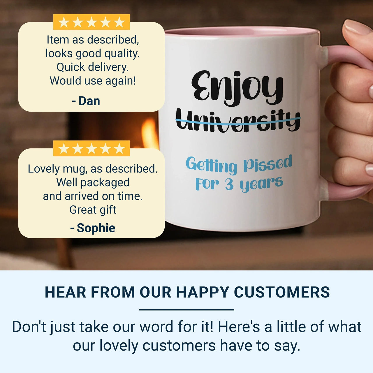 Funny University Mug – Cheeky Student Gift | Freshers & Birthday Present