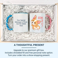 Corgi Mug – Funny Dog Lover Gift With Heart Butt Pup Illustration – Ceramic Coffee Cup