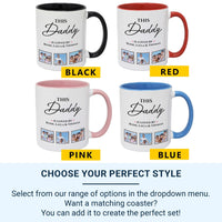 This Daddy Is Loved By… Personalised Photo Mug – Kids’ Names and Pictures – Father’s Day, Birthday and Everyday Appreciation