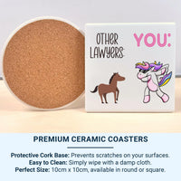 Lawyer Unicorn Mug – Funny Law Student and Solicitor Gift – “You vs Others” Dab Unicorn Desk Humour for Chambers and Study