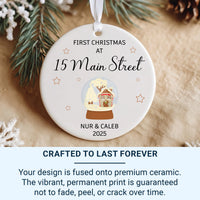 New Home Christmas Ornament, Personalised Xmas Keepsake, Our First Home Ornament, First Christmas Bauble Decoration, Housewarming Present