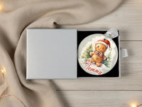 Gingerbread Santa Ornament - Festive Keepsake with Name for Christmas Tree