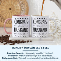 Funny Husband Mug – Romantic Anniversary Gift | Ceramic Coffee Cup with Heart Design