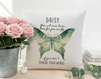 Personalised Butterfly Cushion – Custom Name Cushion | Motivational Gift Pillow DENMARY