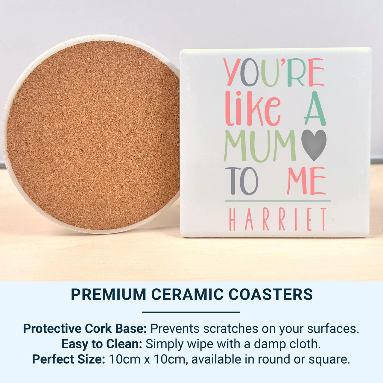 Like a Mum Mug – Personalised Name Mug with Heart Icon | Gift for Step Mum, Auntie