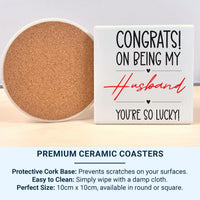 Funny Husband Mug – Bold Black & Red Hearts Anniversary Gift Idea