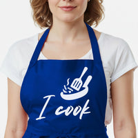 Personalised Couple Aprons - Matching His and Hers Adjustable Neck Strap Apron