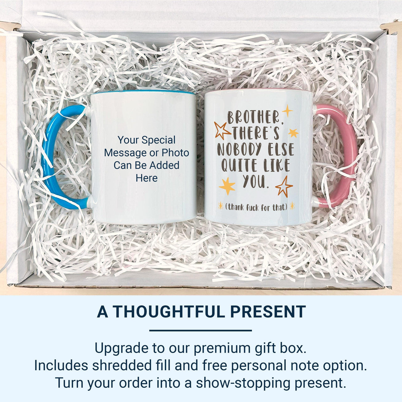 Brother Nobody Quite Like You Mug – Funny Brother Gift – Cheeky Star Design for Birthdays, Christmas and Sibling Banter