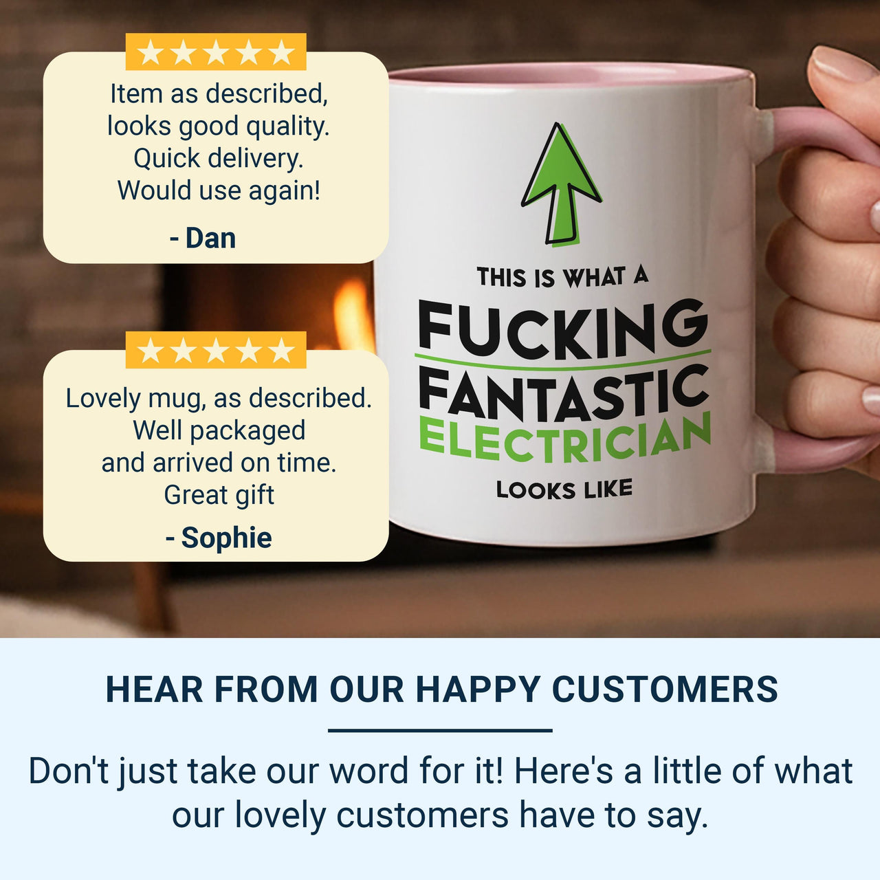 Personalised Photo Mug - Custom Picture Gift for Everyday Use and Memory Moments - Bright Print, Name/Date Option