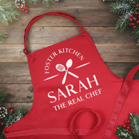 His And Hers Aprons - Custom Couple Aprons Set With Adjustable Neck Strap