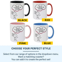 Funny Rude Leaving Gift Mug – “F*** Off to Your New Job Then” – Office Farewell, Colleague Goodbye and New Role Banter