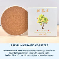 Personalised Teacher Mug – Thank You Gift With Custom Name & End of Term Note