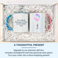 18th Birthday Mug – Personalised Name with Star Balloon – Coming_of_Age Milestone Gift and Party Morning Surprise