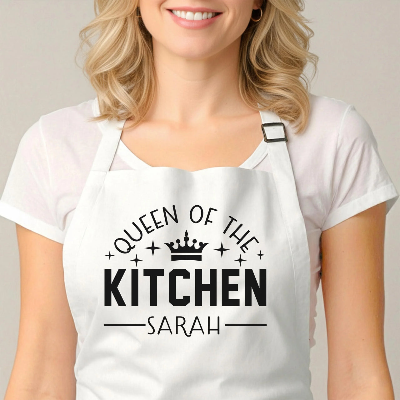 Personalized Kitchen Apron – Custom Cooking Apron with Adjustable Fit & Vinyl Print