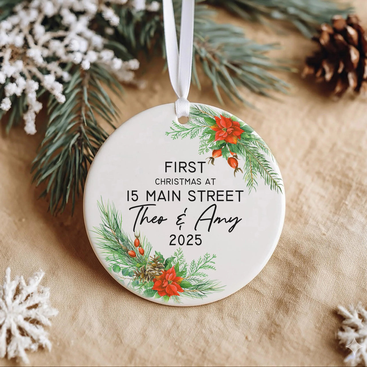First Christmas Ornament – Personalised Christmas Gift | New Home Keepsake