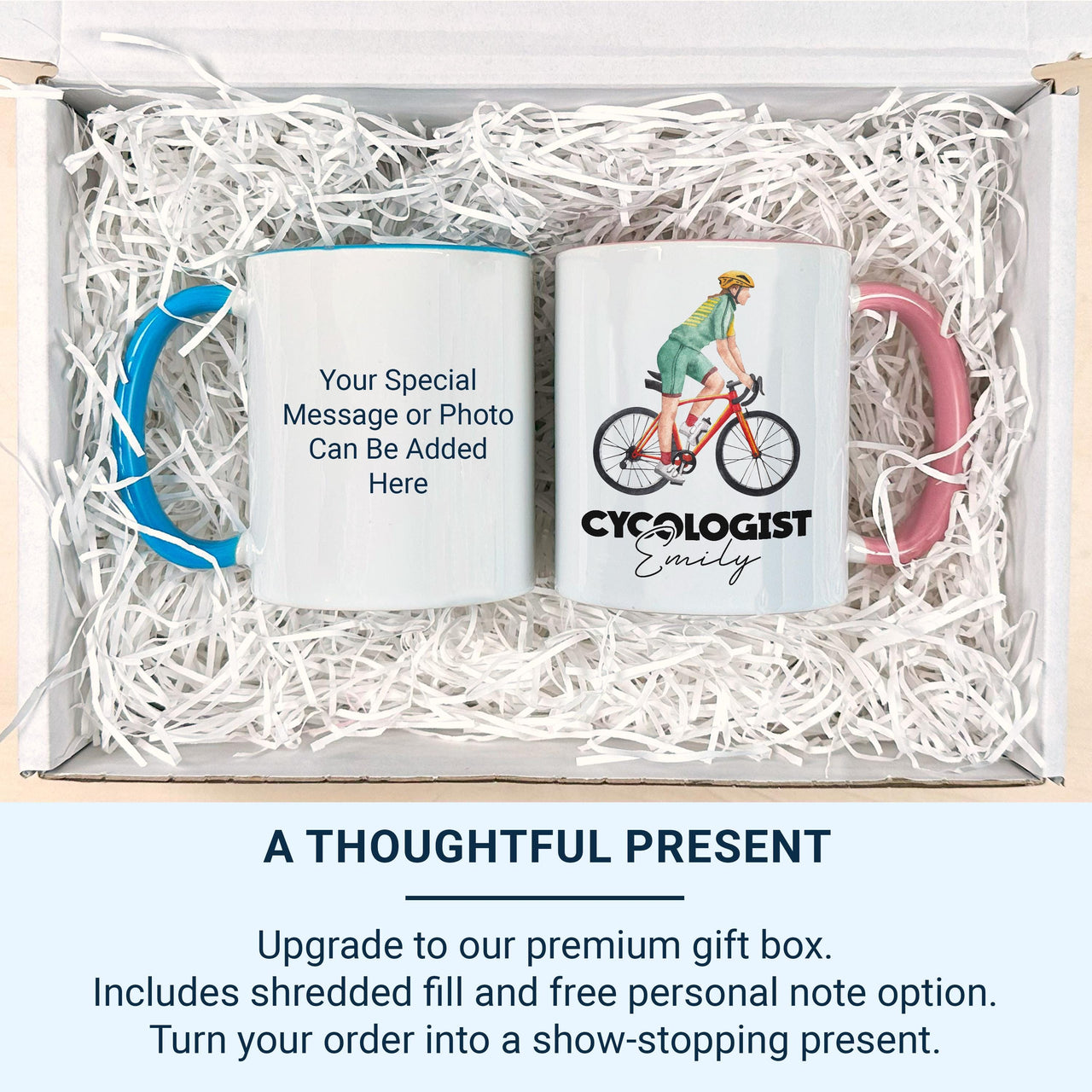 Cycologist Personalised Mug – Funny Cycling Gift – Custom Name Bike Design for Cyclists, Commuters and Weekend Riders