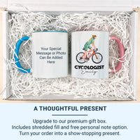 Cycologist Personalised Mug – Funny Cycling Gift – Custom Name Bike Design for Cyclists, Commuters and Weekend Riders