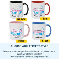 Awesome Teacher Mug – Bold Arrow Design | Fun Classroom Gift for Staff