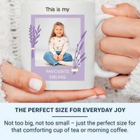 This Is My Favourite Sibling Personalised Photo Mug – Funny Brother/Sister Gift – Birthday, Christmas and Everyday Banter