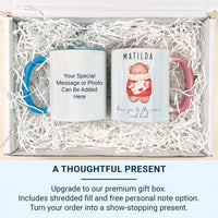 Personalised Kids Mug – Love You to the Moon and Back with Cozy Bear Heart