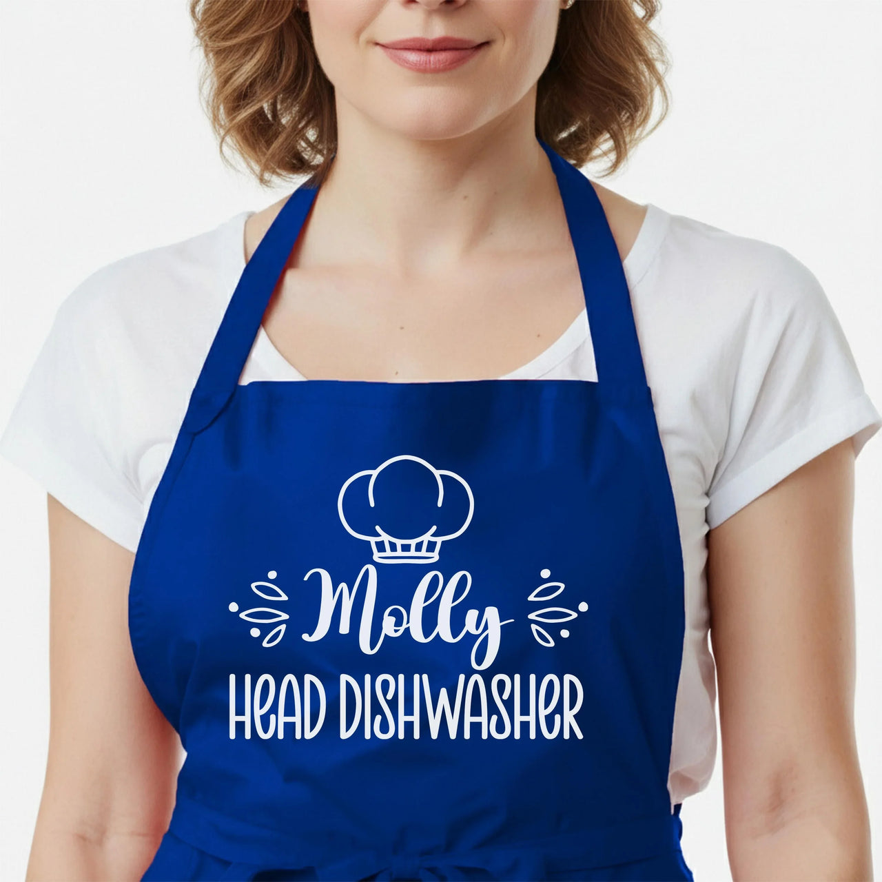 Personalised Couple Aprons - Head Chef & Dishwasher Funny Chef Apron Set