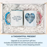 Galaxy Heart Mug Personalised with Romantic Quote _ Custom Name for Anniversary and Valentine Gift