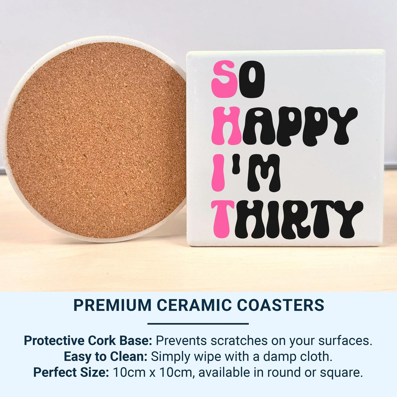 Funny 30th Birthday Mug – Ceramic Coffee Cup With Humorous Thirty Joke Text