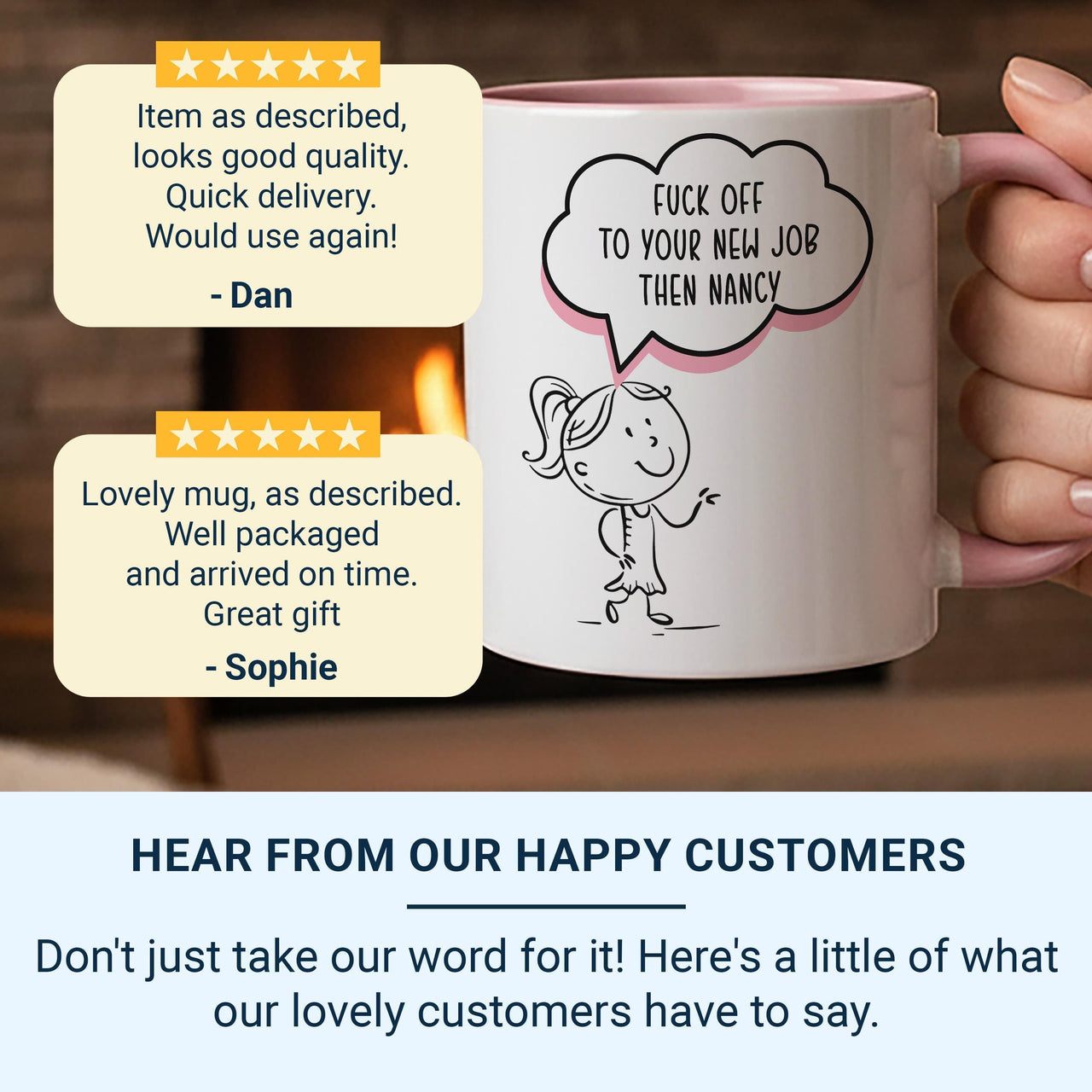 Funny Rude Leaving Gift Mug – “F*** Off to Your New Job Then” – Office Farewell, Colleague Goodbye and New Role Banter