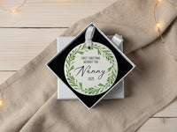 Memorial Christmas Ornament 2025 - First Without You Keepsake with Leaf Wreath