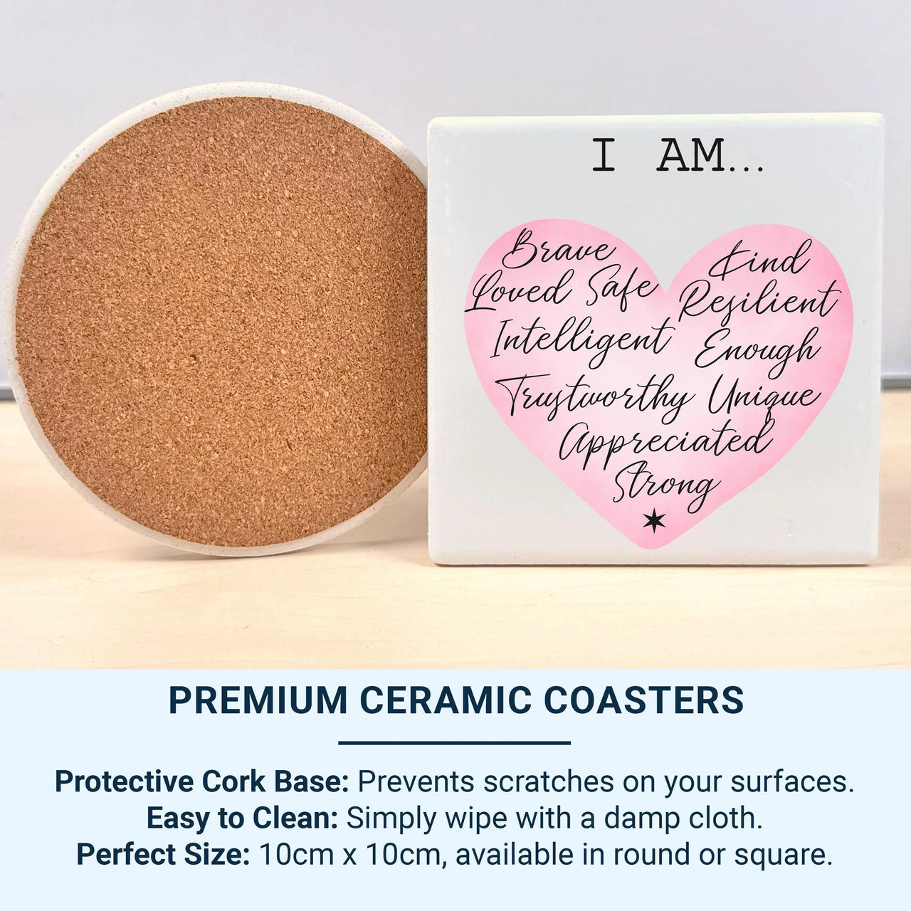 Positive Affirmations Mug – Motivational Ceramic Tea Cup | Self Care Gift