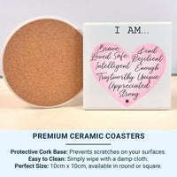 Positive Affirmations Mug – Motivational Ceramic Tea Cup | Self Care Gift