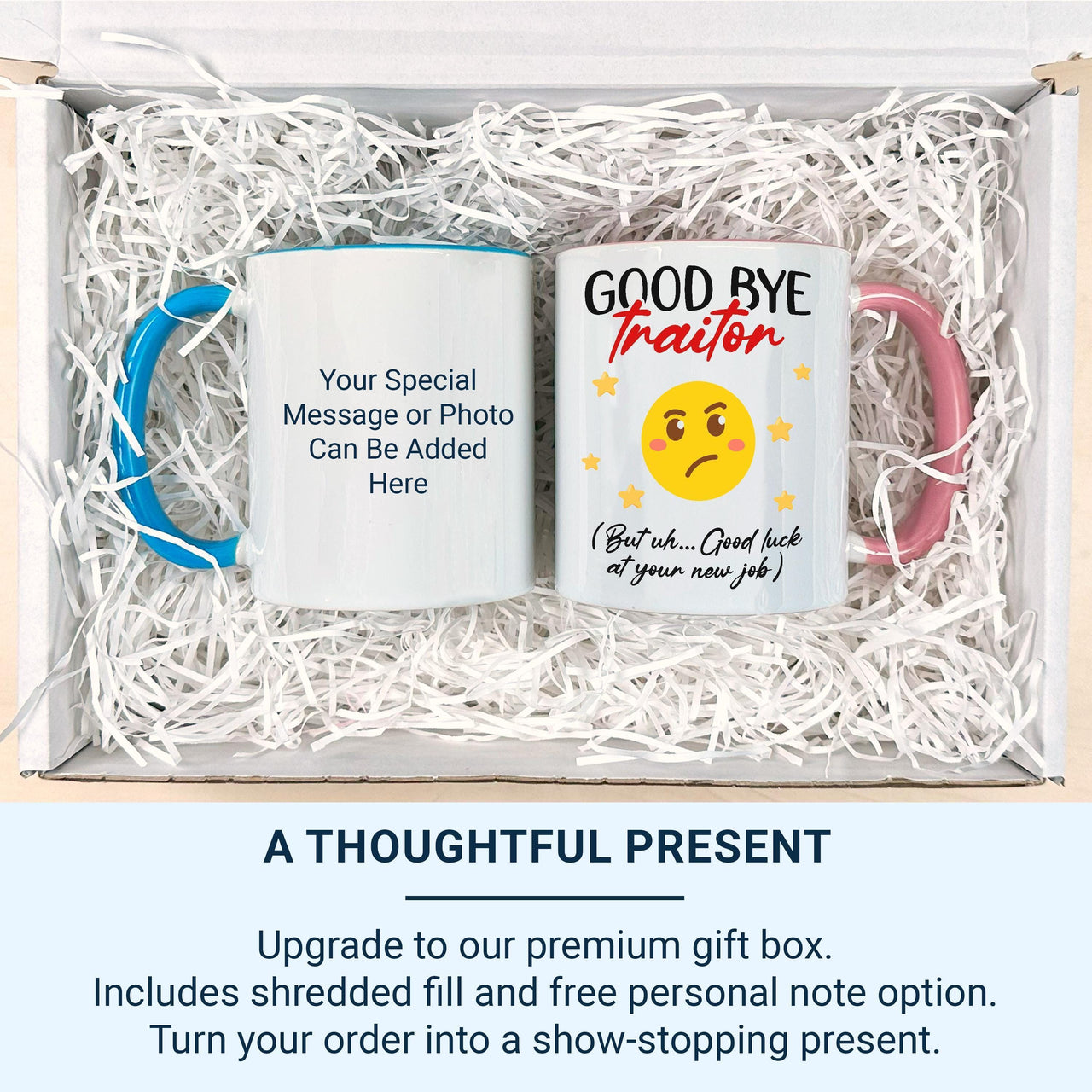 Goodbye Traitor (Good Luck!) Mug – Funny Leaving Gift for Colleague – New Job Farewell, Office Banter and Team Send_Off