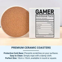 Gamer Nutritional Facts Mug _ Funny Personalised Gaming Gift for Streamers and Players