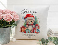 Baby First Christmas Cushion – Personalised Baby Cushion with Custom Name Cover