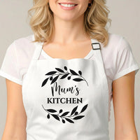 Personalised Baking Apron - Custom Name, One Size Adjustable Cotton Blend Gift