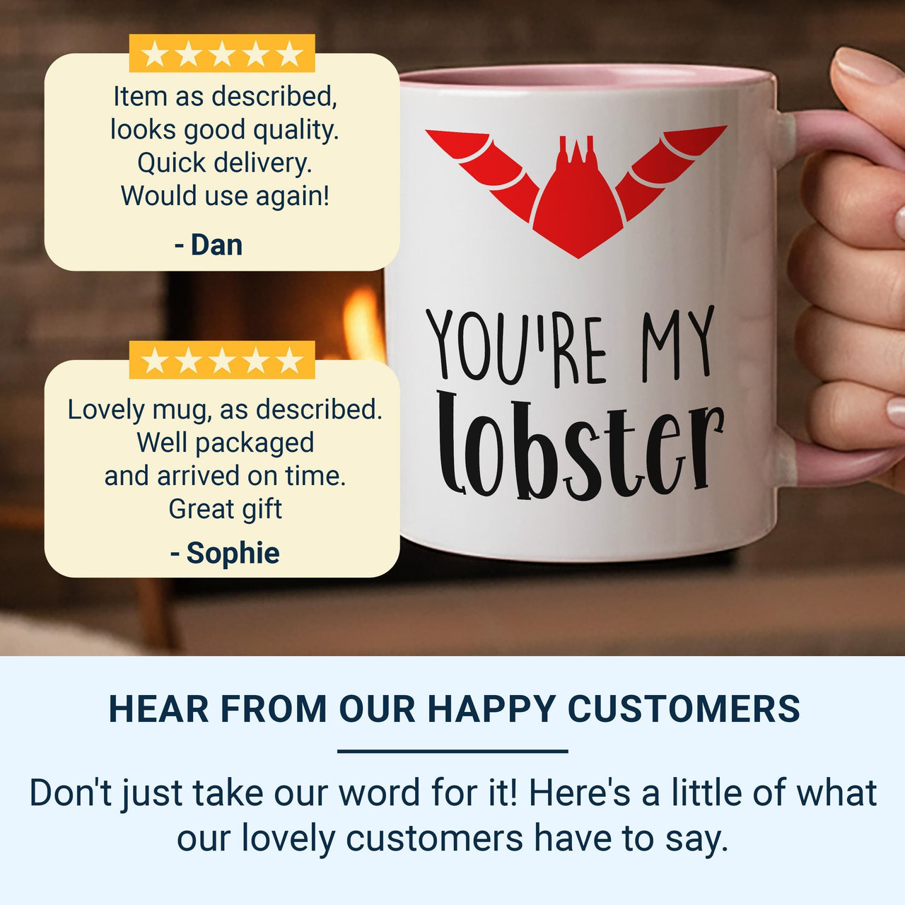 You’re My Lobster Mug – Romantic Couples Gift with Iconic Friends Reference – Anniversary, Valentine’s and Cosy Night_In Keepsake