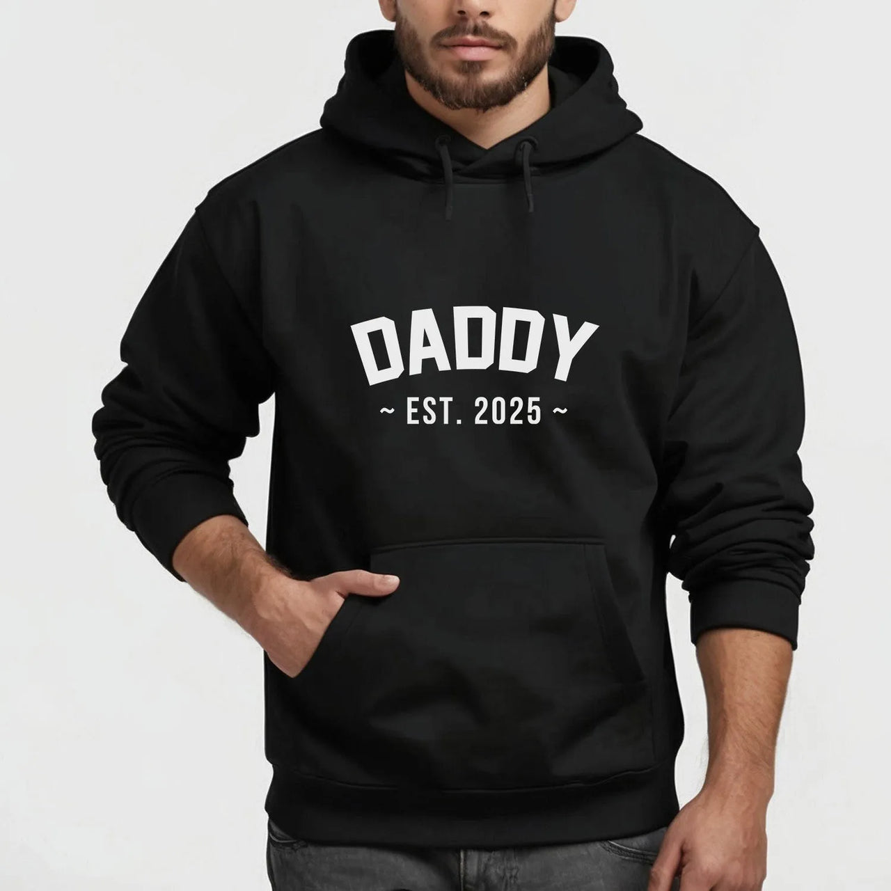 Customised Dad Hoodie - Father's Day Hoodie - New Father Present - Est. Year - DENMARY