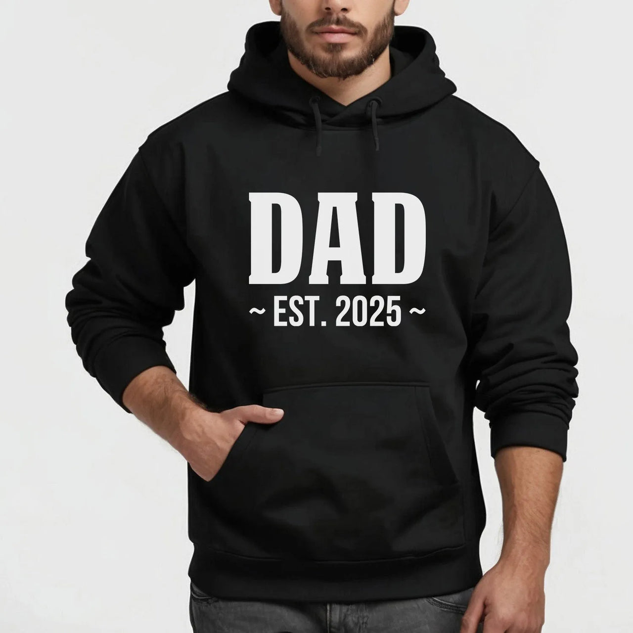 Customised Dad Hoodie - First Father's Day - Best Dad Ever - Personalised Hoodie - DENMARY