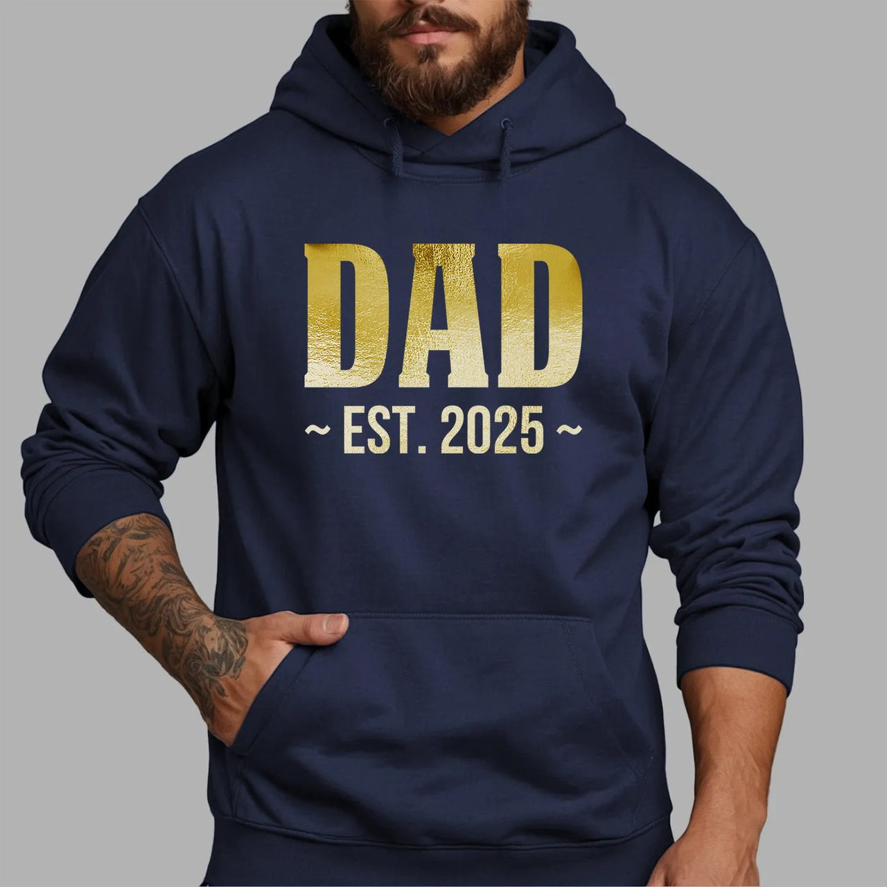 Customised Dad Hoodie - First Father's Day - Best Dad Ever - Personalised Hoodie - DENMARY