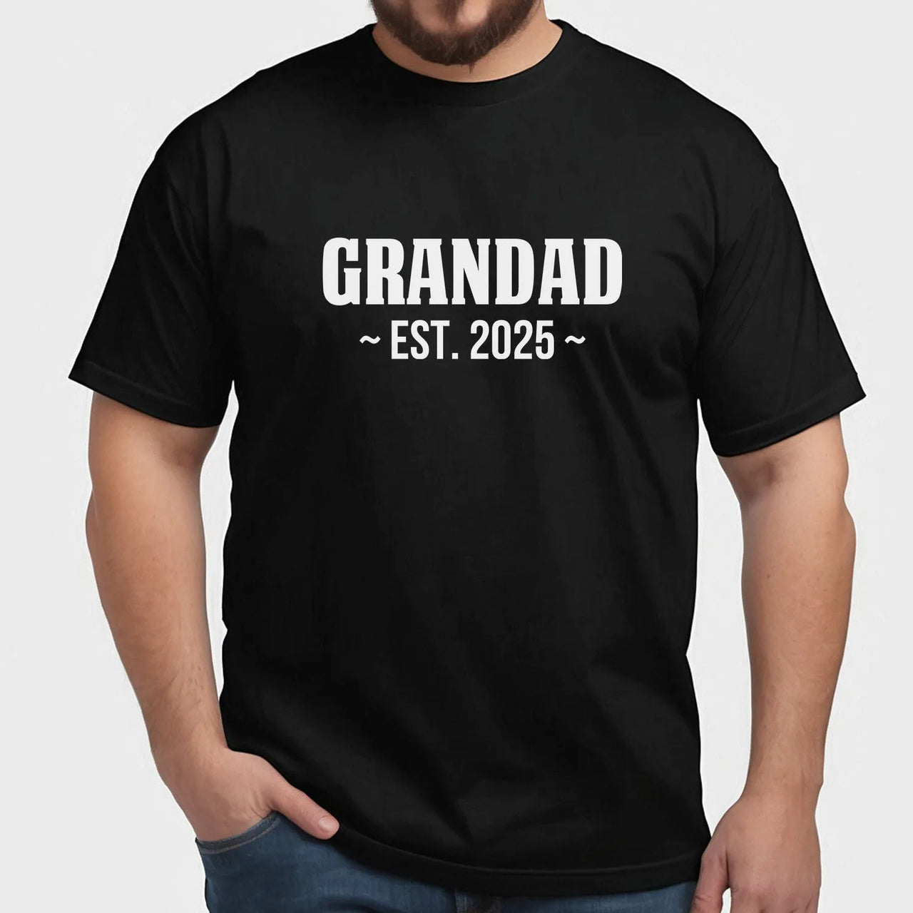 Customisable Grandad Shirt - Father's Day Tribute - Papa Tee with Date - DENMARY