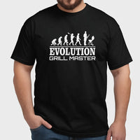 Thumbnail for Grill Aficionado's Funny Evolution T-Shirt – Ideal Gift for Dad, Husband, Uncle - DENMARY