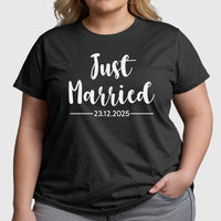 Thumbnail for Customised Newlyweds T-shirt - Honeymoon Tee - For Couples - Celebration Design - DENMARY