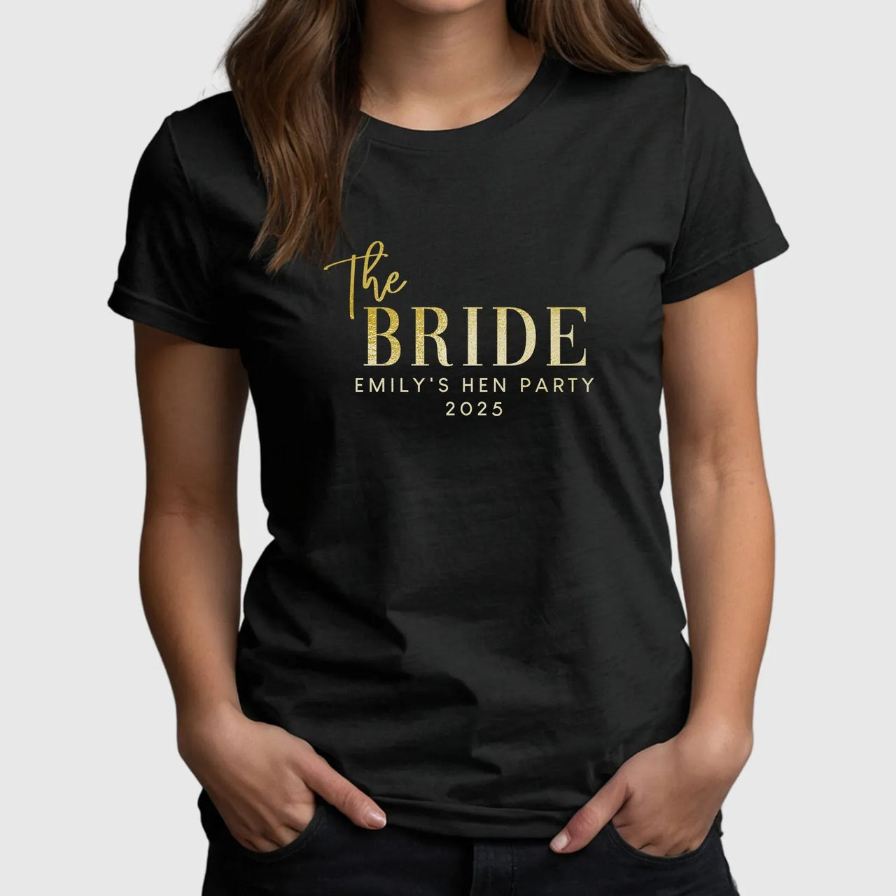 Customisable Hen Party T-Shirts | Team Bride & The Bride - DENMARY