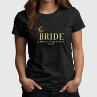 Thumbnail for Customisable Hen Party T-Shirts | Team Bride & The Bride - DENMARY