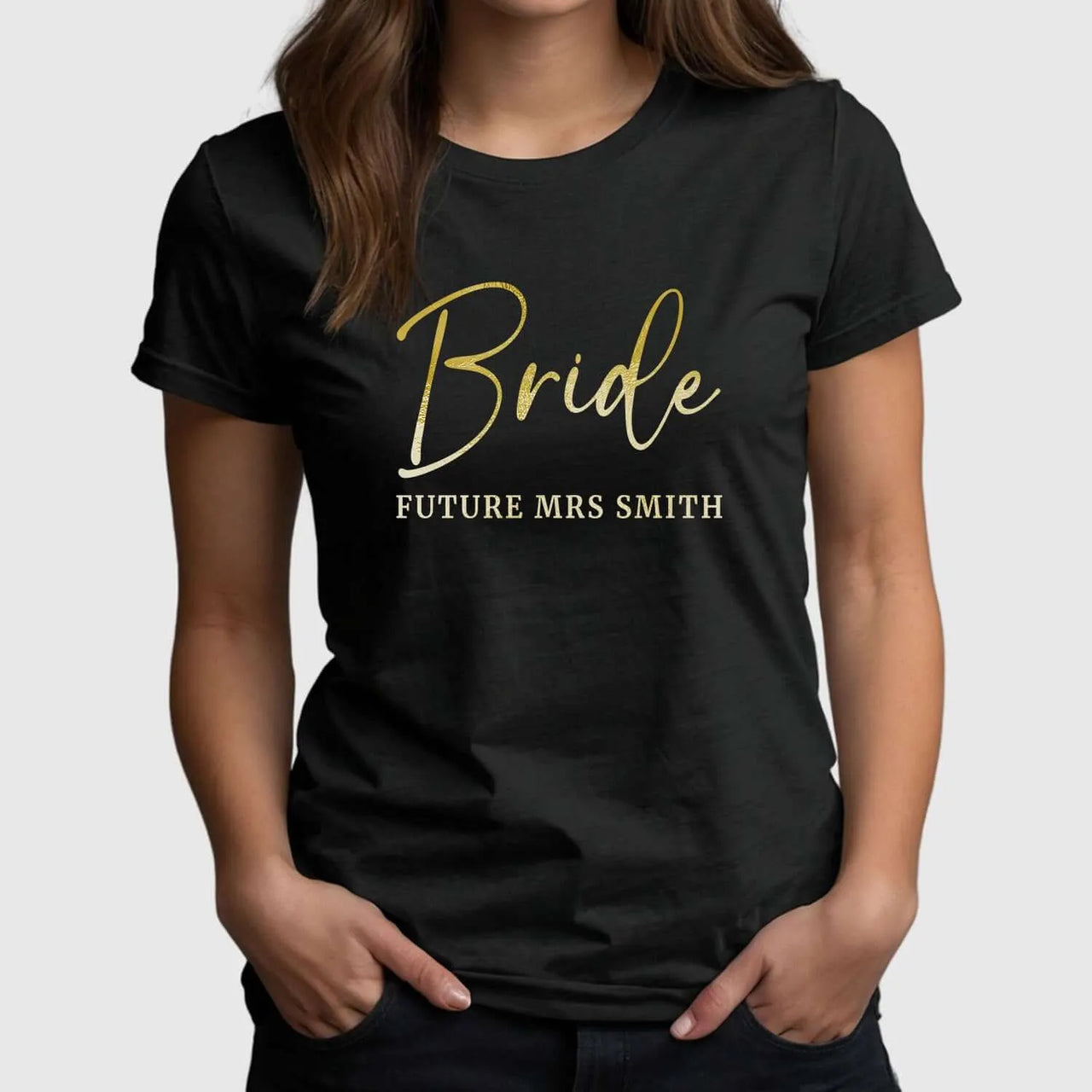 Customisable 'Bride' Hen Party T-Shirt - Future Mrs Smith - DENMARY