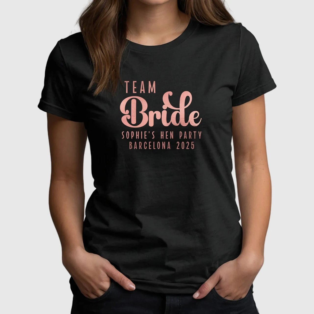 Customisable Hen Party T-Shirts | Team Bride - DENMARY