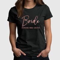 Thumbnail for Customisable 'Bride' Hen Party T-Shirt - Future Mrs Smith - DENMARY