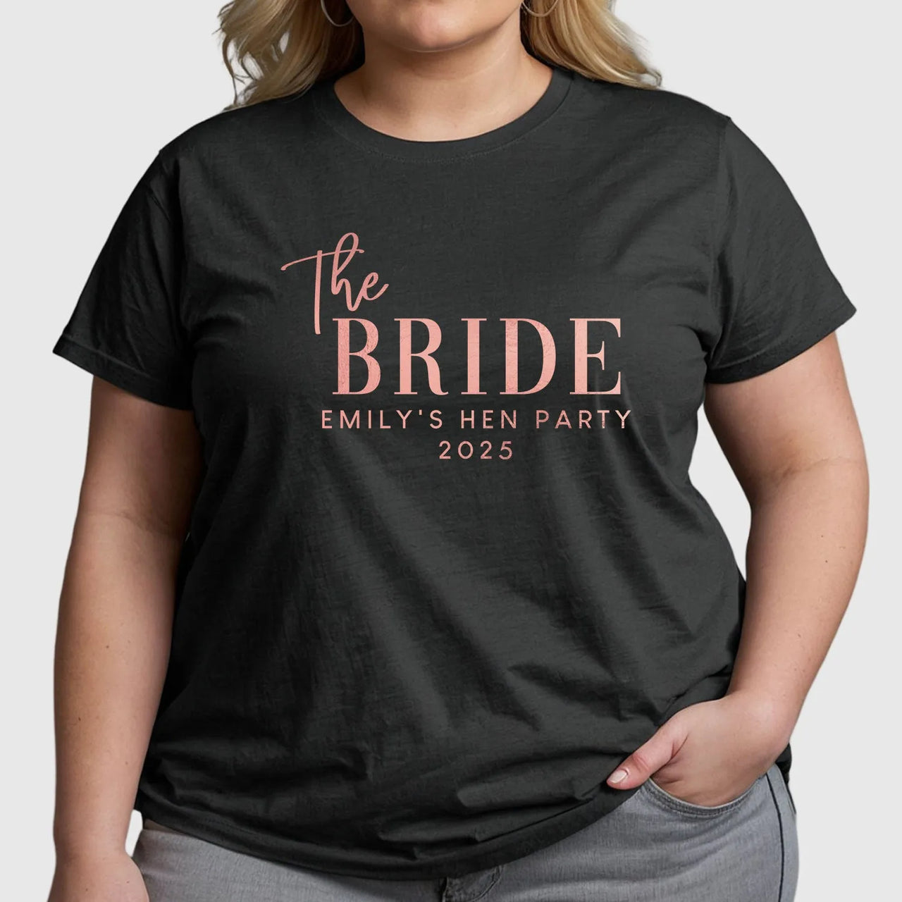 Customisable Hen Party T-Shirts | Team Bride & The Bride - DENMARY