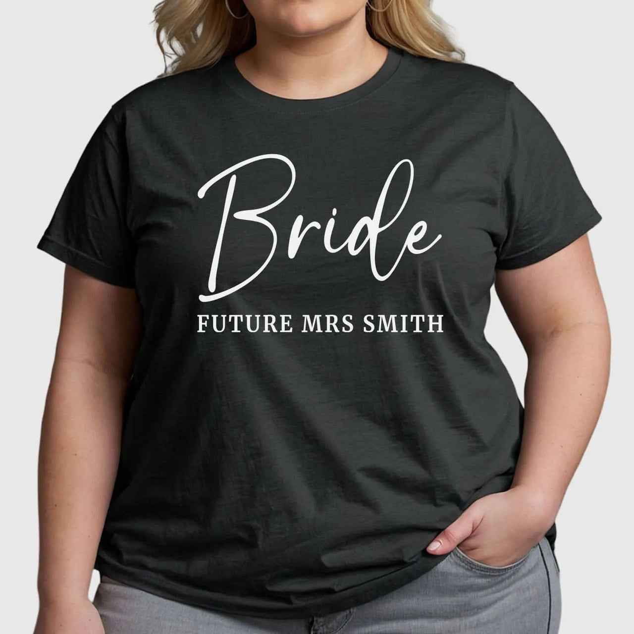 Customisable 'Bride' Hen Party T-Shirt - Future Mrs Smith - DENMARY