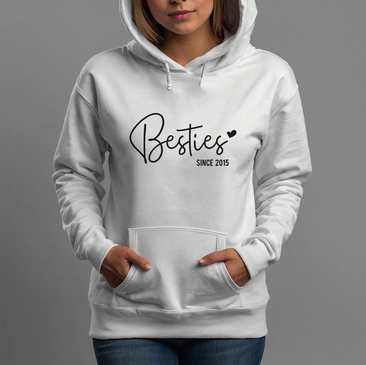 Custom Best Friends Hoodie - Matching Outfits - Personalised Gift - Under £20 - DENMARY